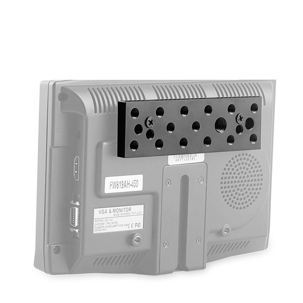 Minifocus Multifunctionele Montageplaat Kaas Plaat Met 1/4 &quot;En 3/8&quot; Aansluitingen Voor Sony F970/F550 batterij Op Monitoren
