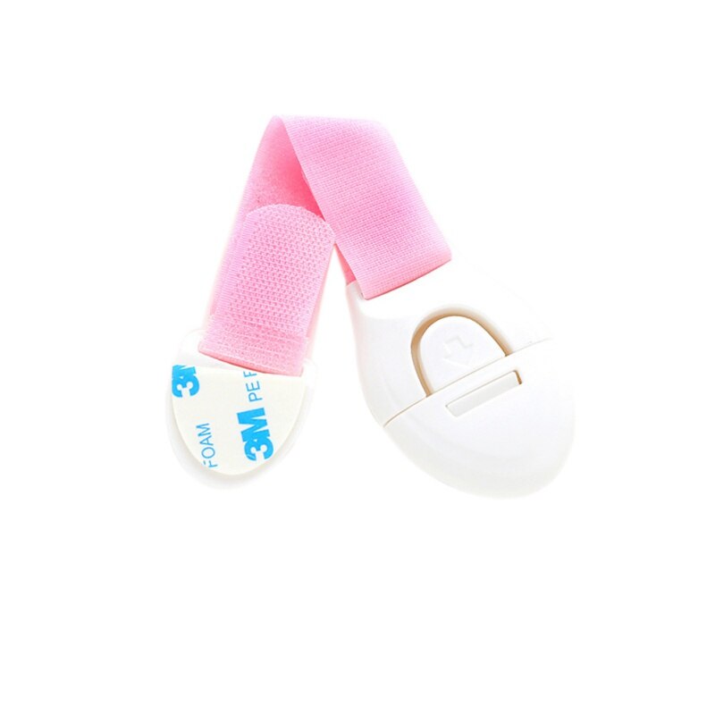 Child Safety Strap Locks Strong Adhesive Childproof Latches For Cabinet Door Drawer Oven Toilet Seat Refrigerator No Drilling: P