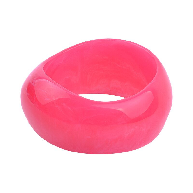 Classic Acryl Manchet Armbanden Bangles Voor Vrouwen Breed Geometrische Hars Armbanden Vrouwelijke Eenvoudige Charme Party Sieraden: pink