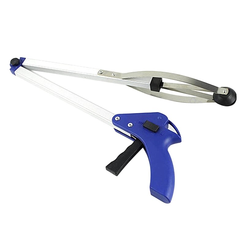 Folding Grab Stick Extendable Garbage Pick Up Tool Reachable Foldable Grab Waste Picker for Gardening Disabled 82cm