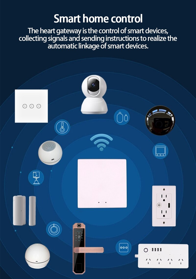 Tuya Zigbee Brug Smart Home Zigbee Gateway Hub Afstandsbediening Zigbee Apparaten Via Tuya App