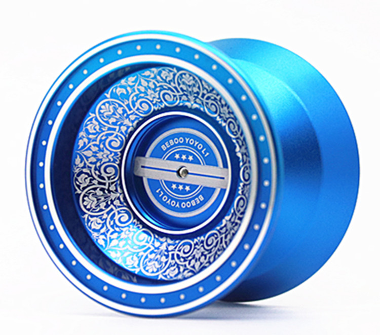 Yoyo Metalowy Anyo L1 - Motyl - Średnica 57.28mm - 63.23g - Pierścień Silikonowy: Niebieski