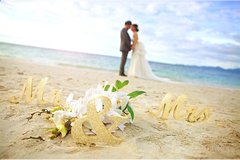 Hr. og fru bryllupsskilt, hr. og fru tegn kæreste bryllup borddekorationer, jubilæum og forlovelsesfest dekoration
