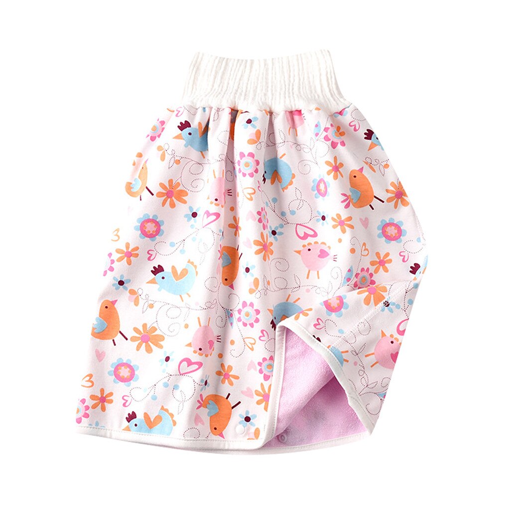 Comfy Childrens Luier Rok Shorts 2 In 1 Waterdichte En Absorberende Shorts Voor Baby Peuter Luier Rok Pad: H / L