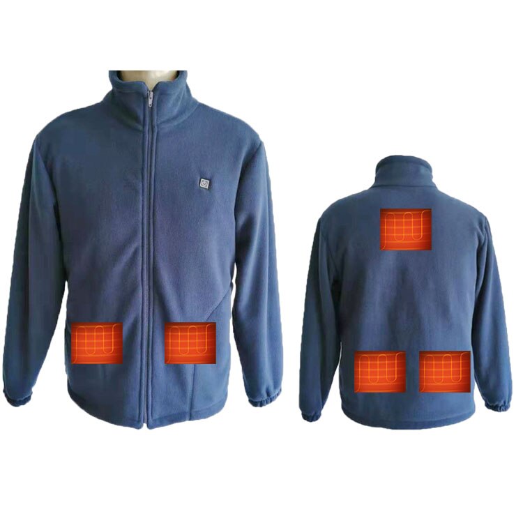 Cocwish Heated Warm Down Jacket Washable USB Charging Heated Clothing Graphene Heating Coat Jacket