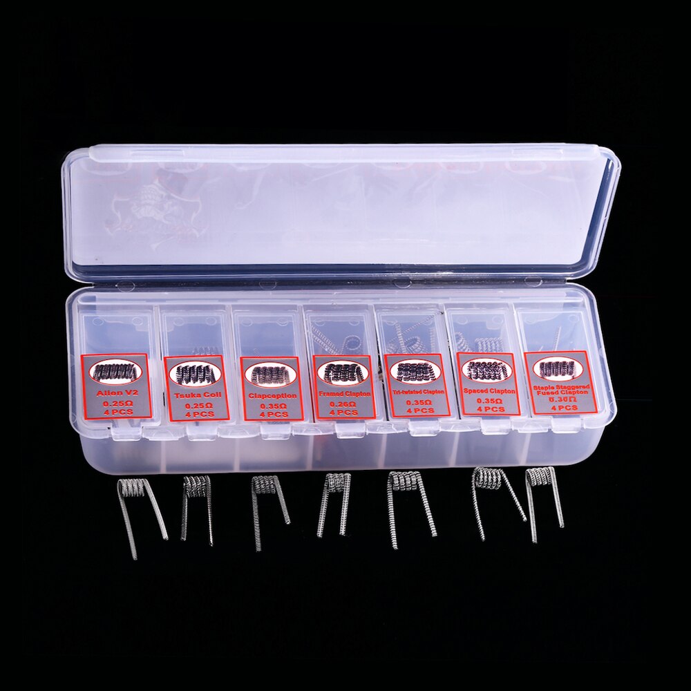 Kit Original de bobine de Violence de tueur de démon 28 pièces 7 en 1 avec bobine de Clapton Alien V2/Tsuka/Clapception/encadrée/espacée/Tri-torsadée