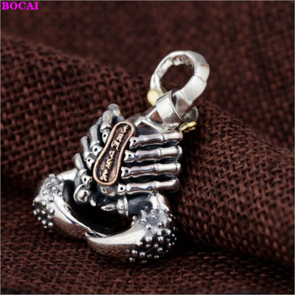 S925 Sterling Zilver Schorpioen Hanger - Thaise Zilver Dominerende Trend Hanger voor Heren & Dames