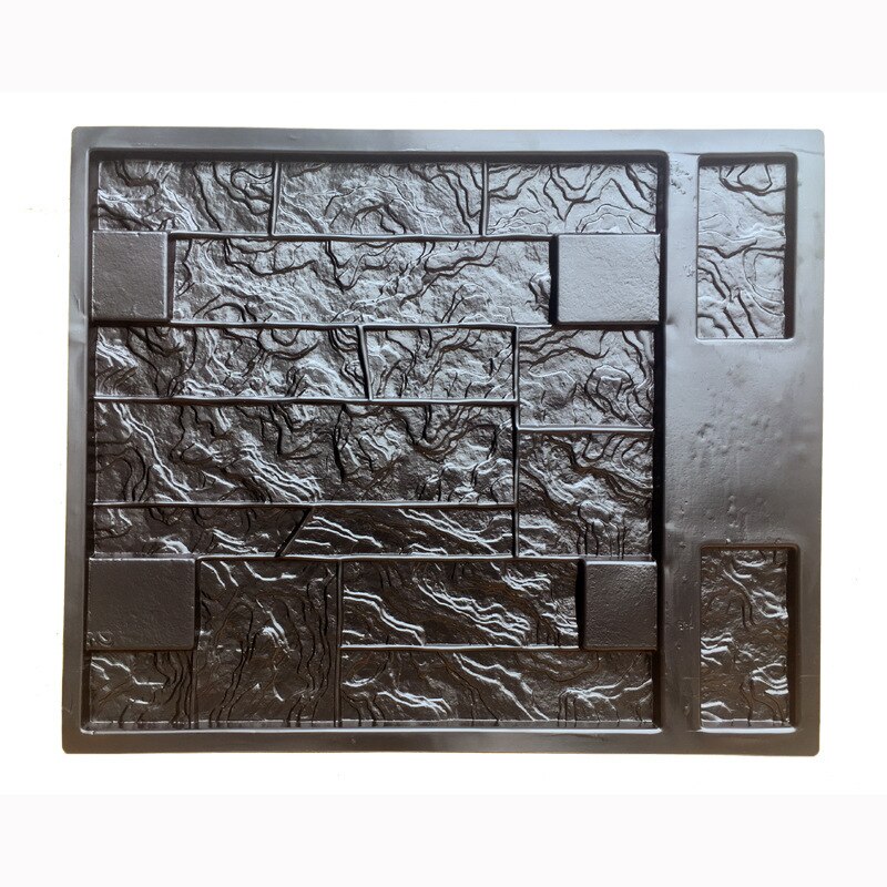 Vertical Concrete Stamps Wall Concrete Plaster Garden House Wall Stone Tiles Stone Mold Cement Bricks Maker Mould Retro