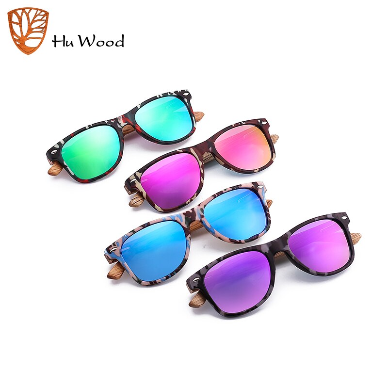 Gafas de sol de madera para niños HU accesorios de gafas para niñas gafas de sol rectangulares espejo uv400 lente GR1005