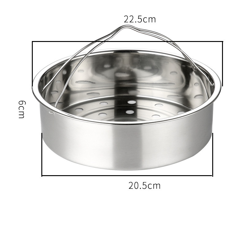 Cuiseur vapeur vapeur à double oreille épais, en acier inoxydable 304, multicouches, outils de cuisine: 22.5cm big hole