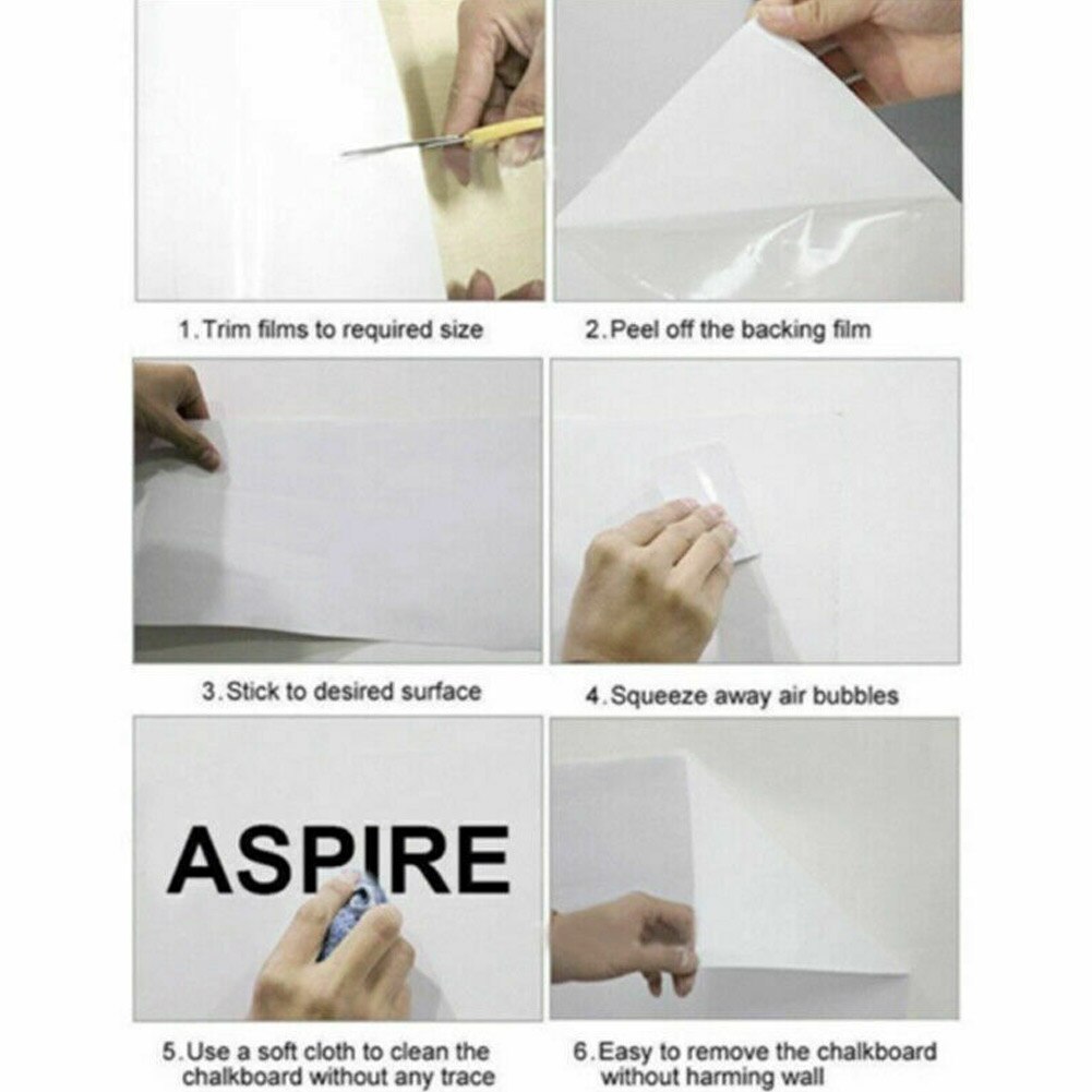Tablero enrollable reutilizable, tablero negro/blanco, Stickerboard para dibujo y pintura, UY8