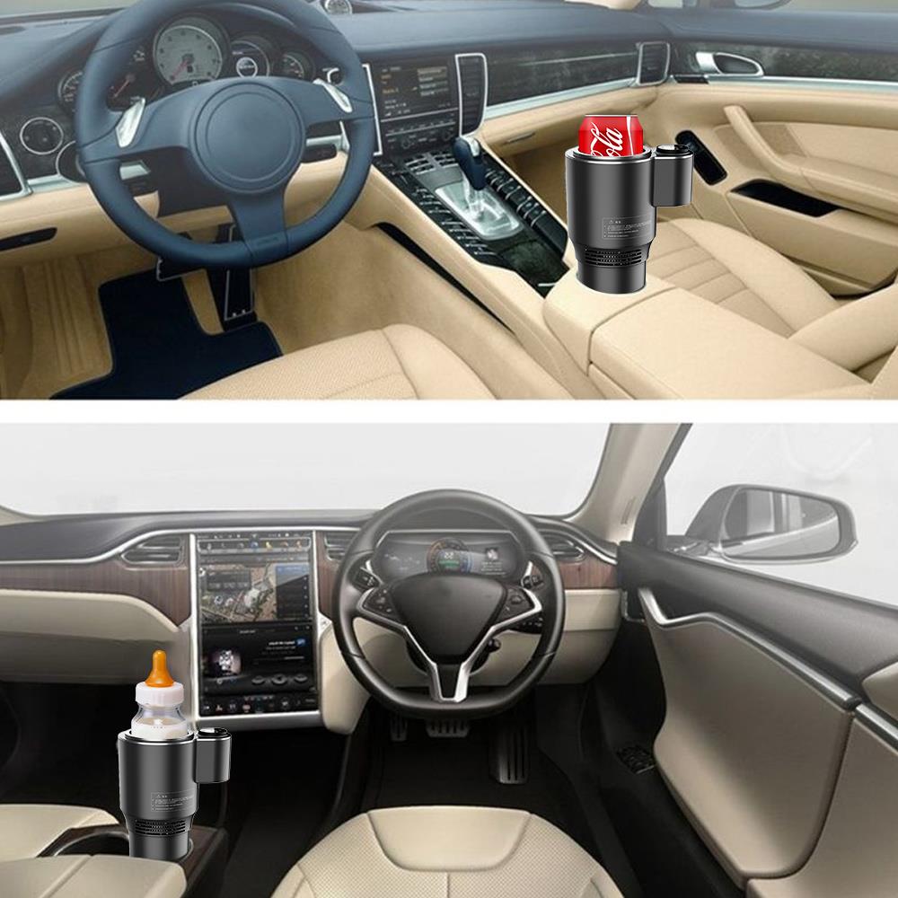 Portavasos refrigerado Vehemo, taza inteligente silenciosa para calentamiento/enfriamiento Premium 2 en 1, taza Universal Auto inteligente para coche
