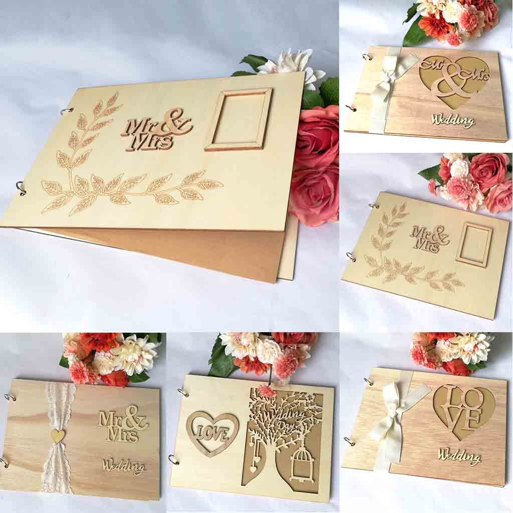 1Pcs Guest Book Memorable Simple Message Board Sign Book for Wedding Party wedding for guests wedding decorations