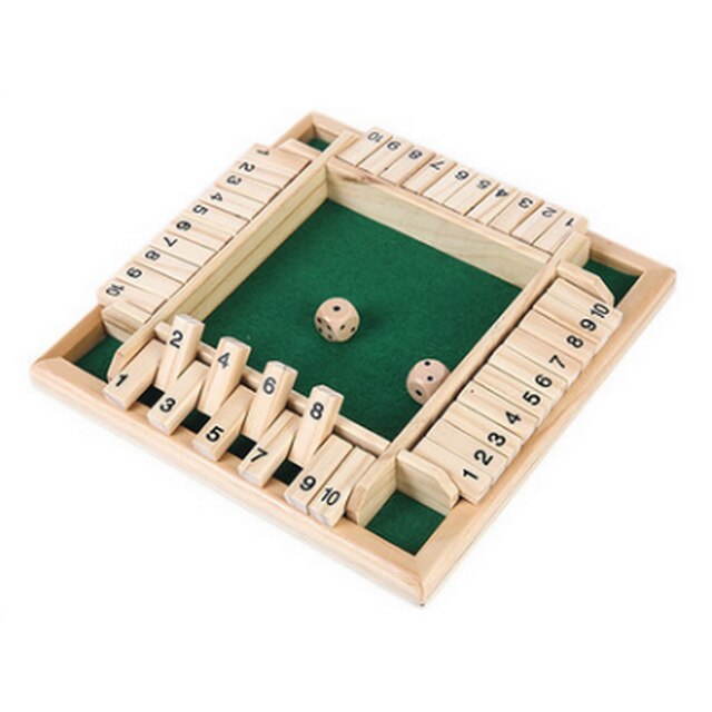 Juego de mesa Digital de cuatro lados para cuatro personas, juego de mesa de lujo para Bar, juegos de familiar, 4 tipos: Green 2 Dices