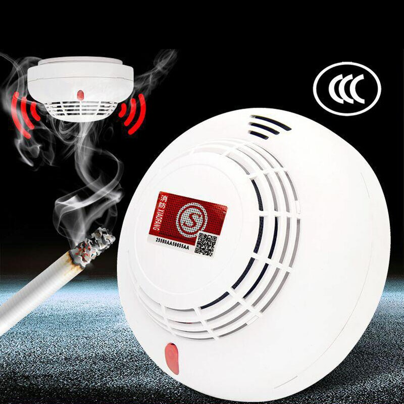 1pcs Smoke Sensor Alarm Wireless Sensitive Photoelectric Monitor Fire Smoke Detector For home Office Security Alarm YTCQ004