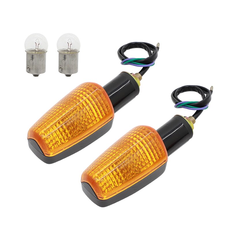 6 volt 12 volt richtingaanwijzer motoraccessoires richtingaanwijzer motor knipperlicht zwart met amberkleurige lens