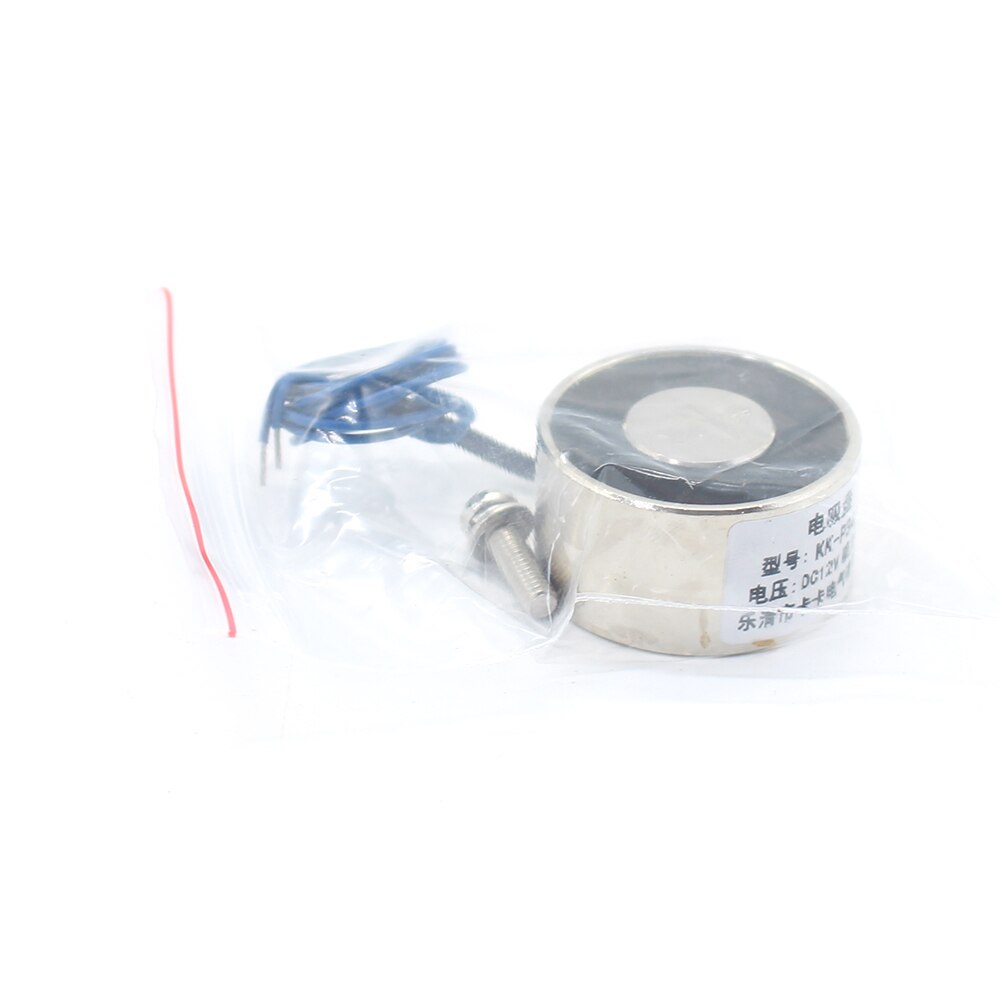 Small 34/18 DC 6V 12V 24V Cylinder Electromagnet Lifting,18KG 180N,Solenoid Strong Sucker Holding Electric Magnet