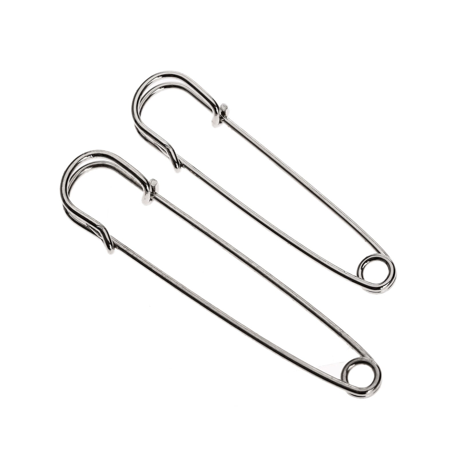 10Pcs Steel Safety Pin Large Safety Pins Brooch for Making Wedding Bouquet Brooch DIY Decoration Handmade Sewing Craft Tools