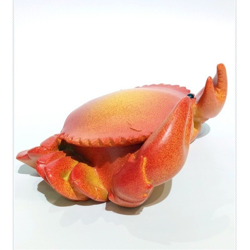 Crab Ashtray with Lid Household Ashtray Cigarette Smoking Ash Tray Desktop Ornamet for Living Room Home