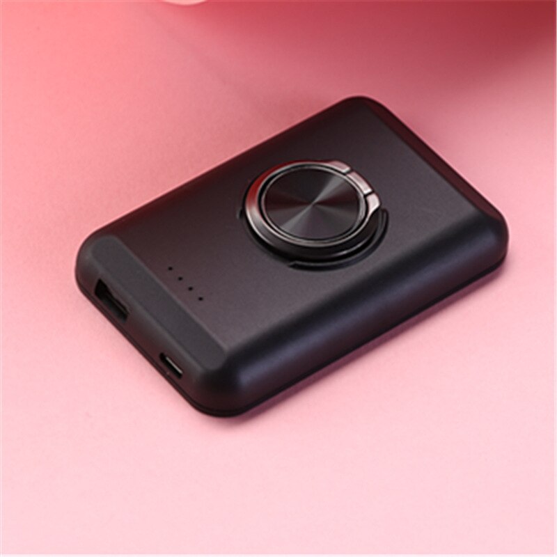 5000 Mah Batterij Case Voor Iphone 12 12Pro 12 Pro Max 12 Mini Magnetische Power Bank Snelle Draadloze Opladen Magsafe charger Telefoon: Black 2