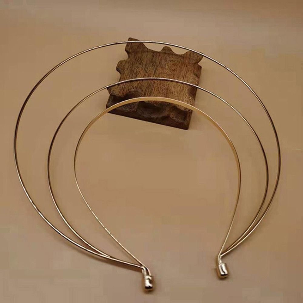 Sklisikre hårbånd vaskehodebånd engel gullhårbånd flerlags koreansk hårbøyle kvinner gjør-det-selv-pannebånd halo hårkrone tynn: Lavendel