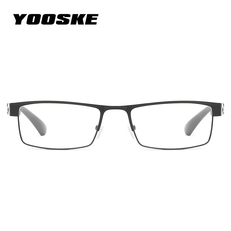 YOOSKE lentes no esféricos gafas de lectura hombres aleación de titanio presbicia gafas con dioptrías hipercopia gafas de prescripción