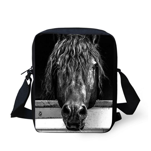 Thikin caballo patrón de bandolera de hombro de verano Bolso tipo bandolera para teléfono para niños teléfono bolsa bolsas de compras Mochila: Azul