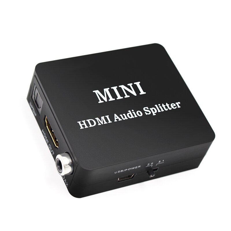 HDMI Extractor Splitter HDMI to HDMI SPDIF L/R 3.5mm o Video Converter with Usb Cable