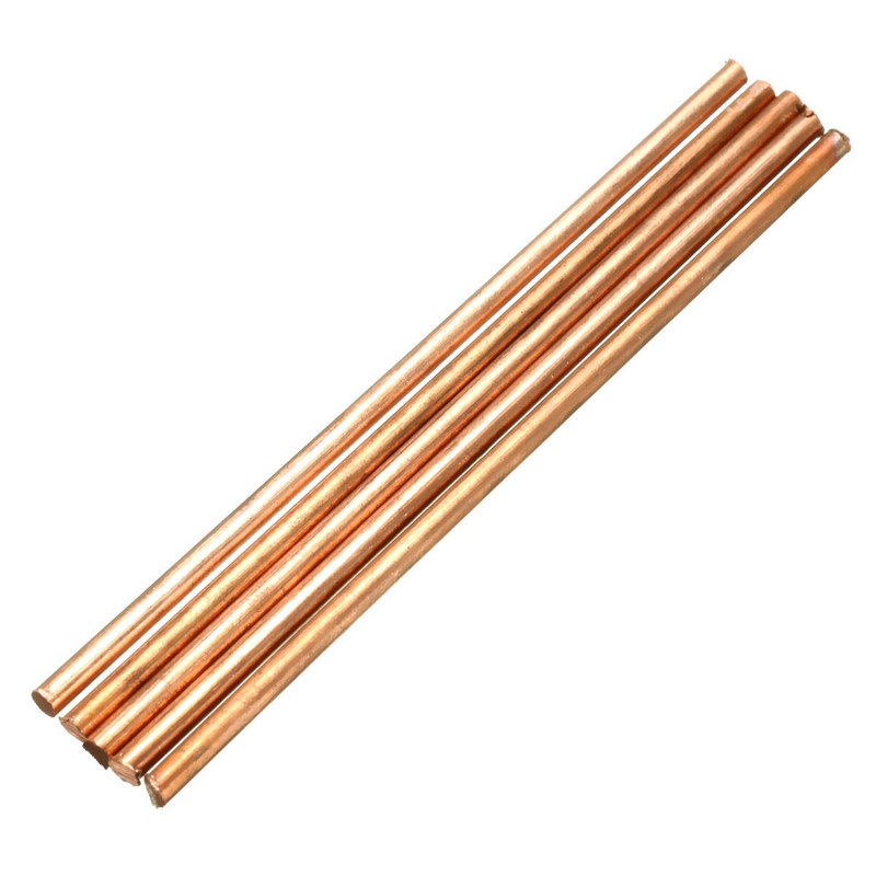 5 st 3mm solida runda runda kopparstång 3mm diameter 100mm längd metallelektrod lödstång svetsning hårdlödningstråd