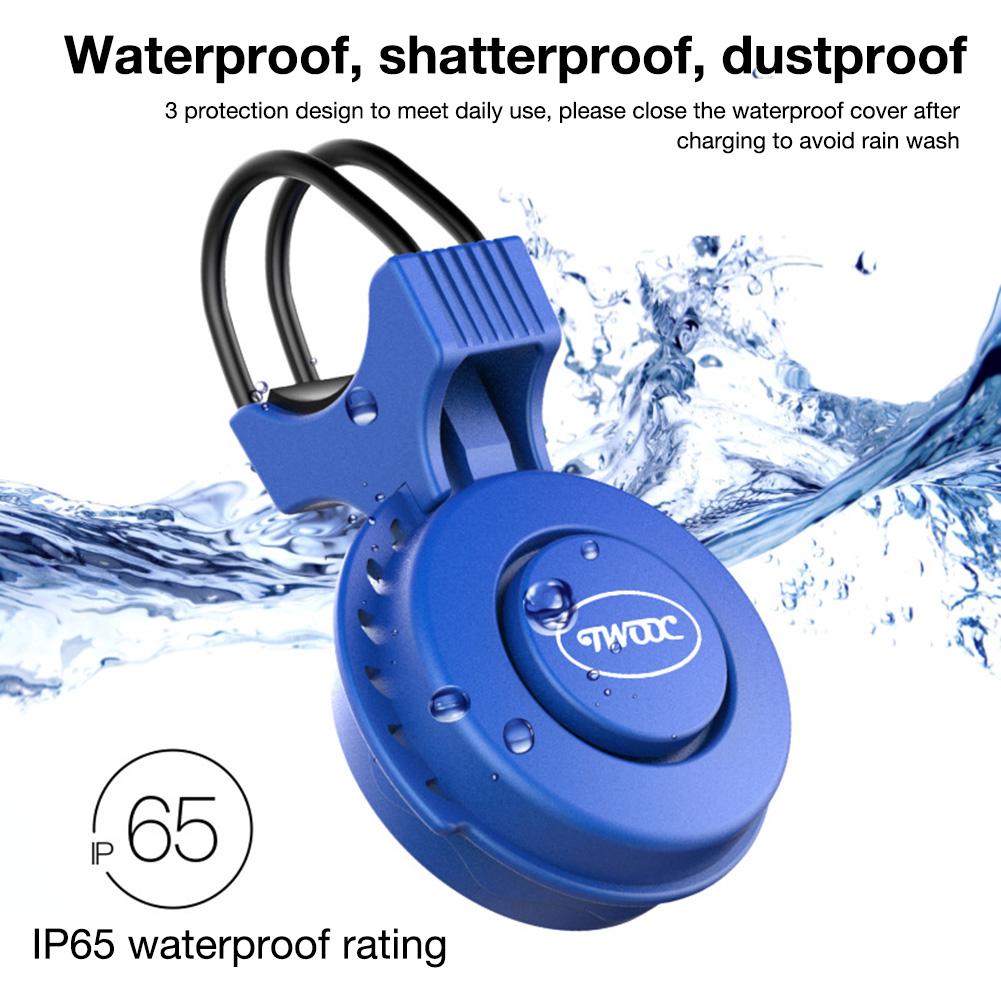 Twooc T-002 Elektrische Fiets Hoorn 110-120 Db Waterdichte 4 Geluid Modi Usb Opladen Elektronische Fietsbel Elektrische Claxon