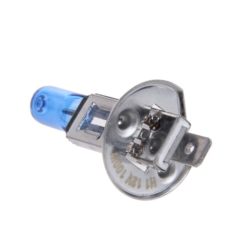 1 Pair Car Headlight H1 Lamp Super White Car Halogen Bulb 100W Fog Light DC 12V