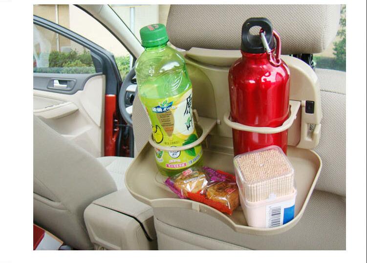 Auto styling Opvouwbare Multifunctionele Auto rugleuning plaat mobiele telefoon Drinken Bekerhouder Eetplateau Vouwen Maaltijd Tafel Houder