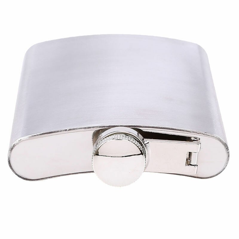 Petaca de acero inoxidable para licor, Alcohol, whisky, botella de vino de bolsillo, 7, 8, 10 oz