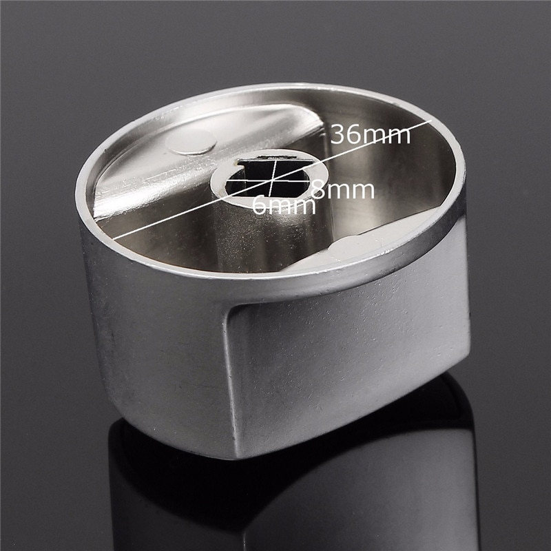 Metal Silver Universal Silver Gas Stove Knobs Cooker Oven Hob Kitchen Switch Control Newest 168 button