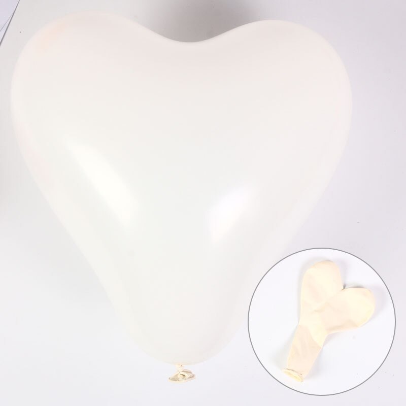10Pc Red Pink Balloons 10Inch Love Heart Latex Balloons Wedding Marriage Birthday Party Decor Inflatable Helium Globos Proposall: White