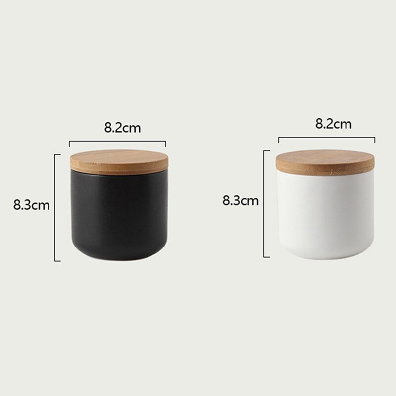 Recipiente de almacenamiento de utensilios de cerámica, recipiente de café con tapa para alimentos, productos secos, cocina, A1