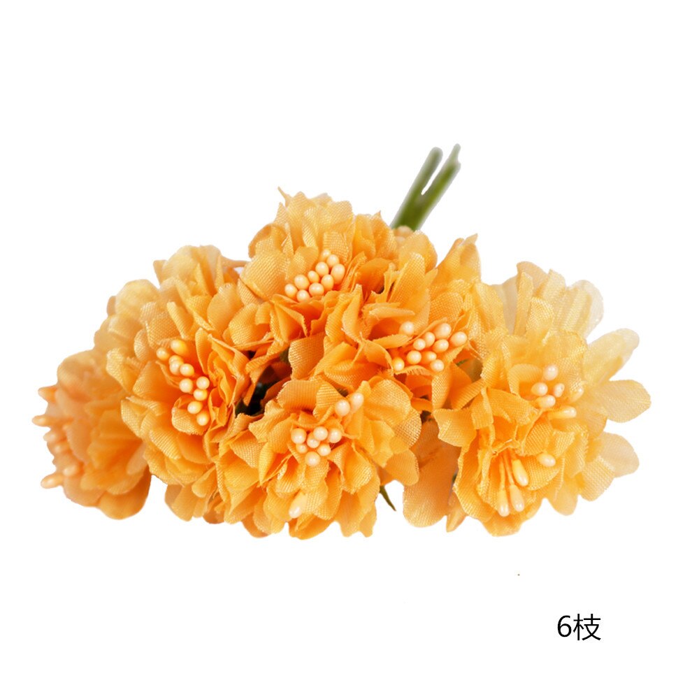 6/12/90/400 stk blandet oransje kunstig blomst kirsebær stamen bær bunt gjør-det-selv jul bryllupskake boks kranser dekor