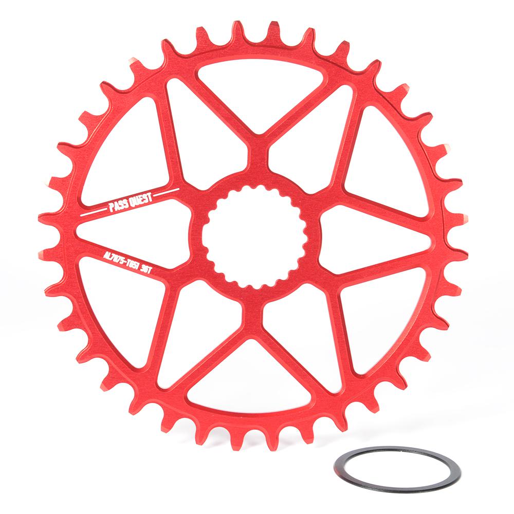 Pass Quest Mtb Narrow Wide Chainring/chain Ring 30t-44t Bike Bicycle Chainwheel For Deore Slx M7100 Xt M8100 12 Speed Crankset: Red 36T