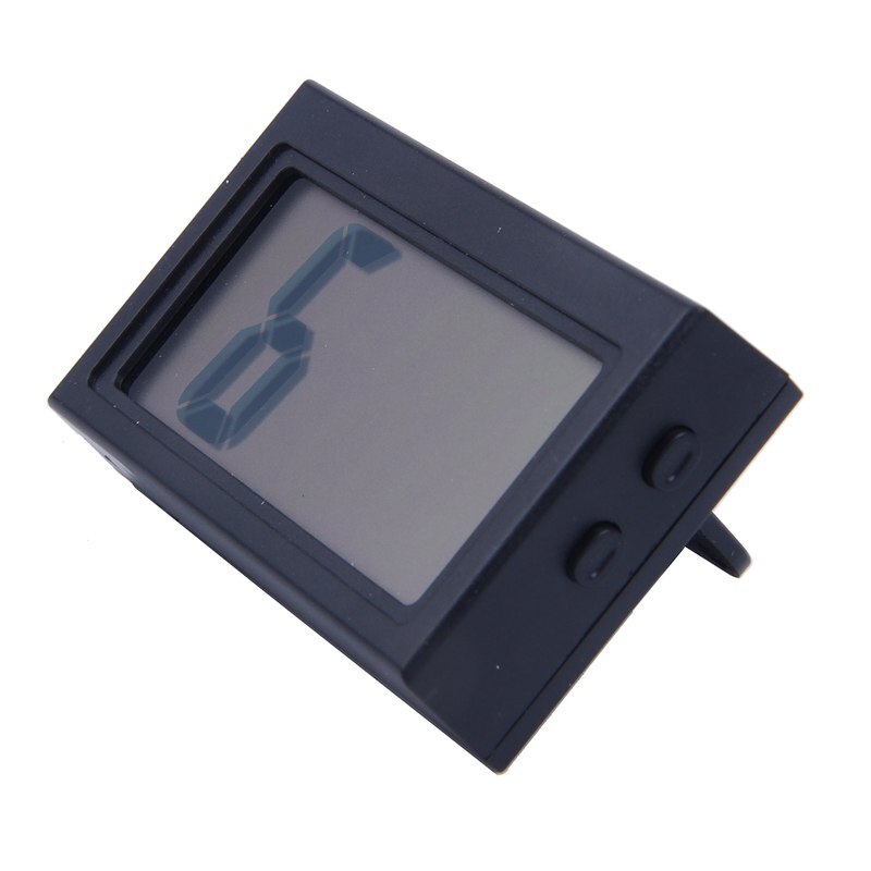 Automotive Digital Car LCD Clock Self-Adhesive Stick On Time Portable