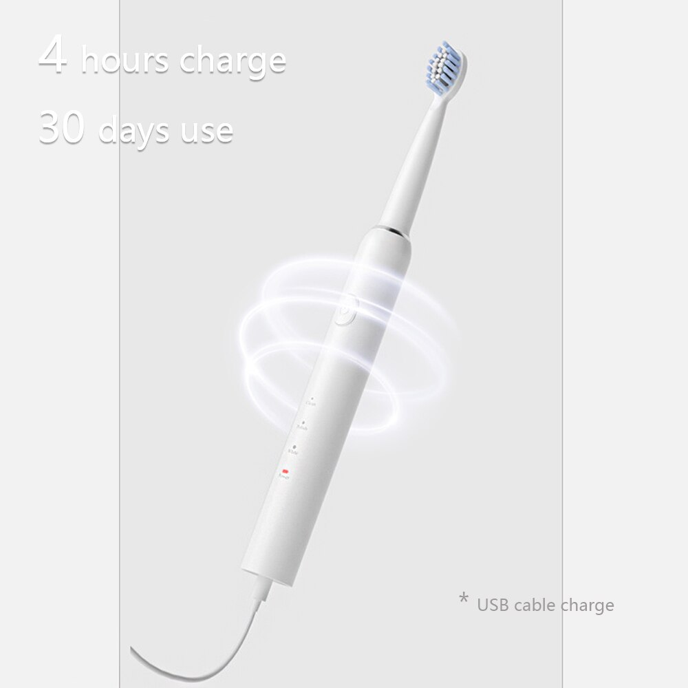Brosse à dents électrique sonique, 3 Modes recommandés par le dentiste, nettoyage, blanchiment, soins, automatique, Rechargeable par USB, étanche