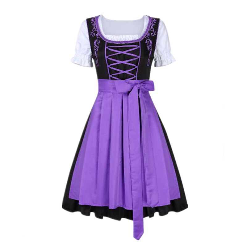 Plus Size Female German Oktoberfest Dirndl Dress Octoberfest Bavarian Beer Maid Costume