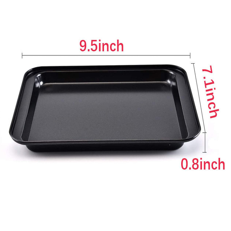 Rechthoekige Non-stick Brood Cake Bakvormen Lade Bakplaat Oven Rechthoekige Zwarte Bakplaat Diy Bakken Anti-aanbak Bakvormen Tray