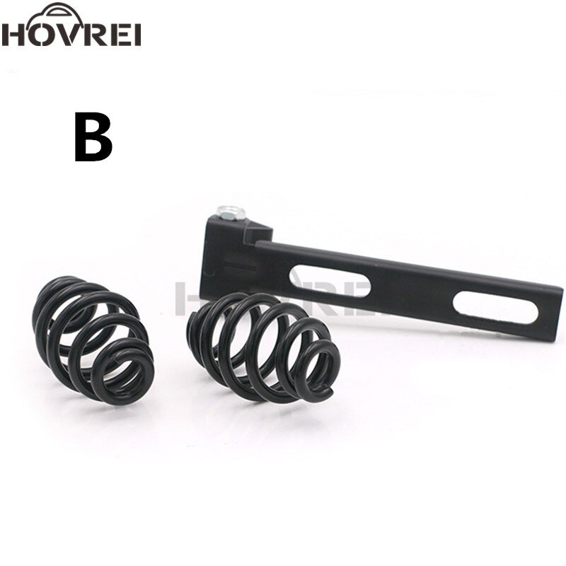 Cojín de asiento individual Universal para motocicleta, kit de clip de soporte de montaje para Harley Chopper Bobber