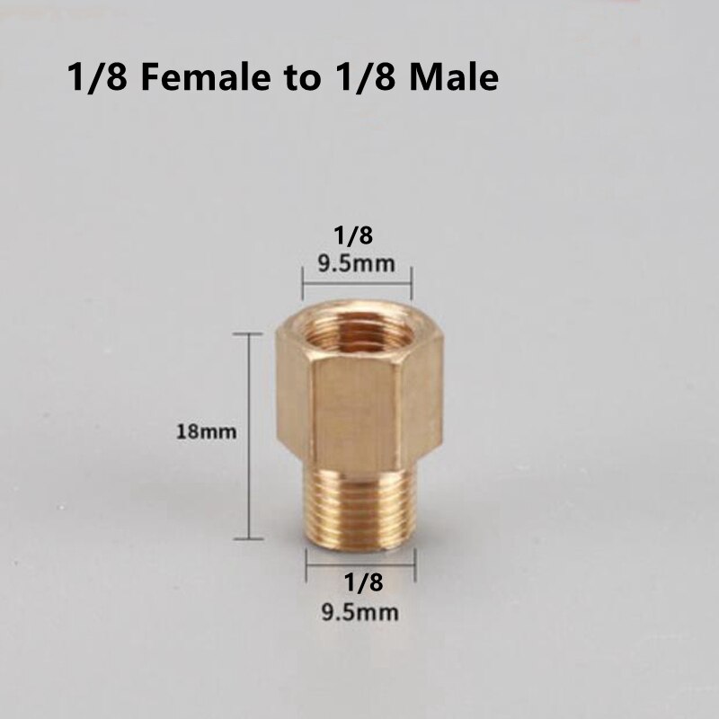 Brass 1/8 1/4 3/8 1/2 3/4 Female to Male Threaded Hex Bushing Reducer Copper Pipe Fitting Water Gas Adapter Coupler Connector: Type 14
