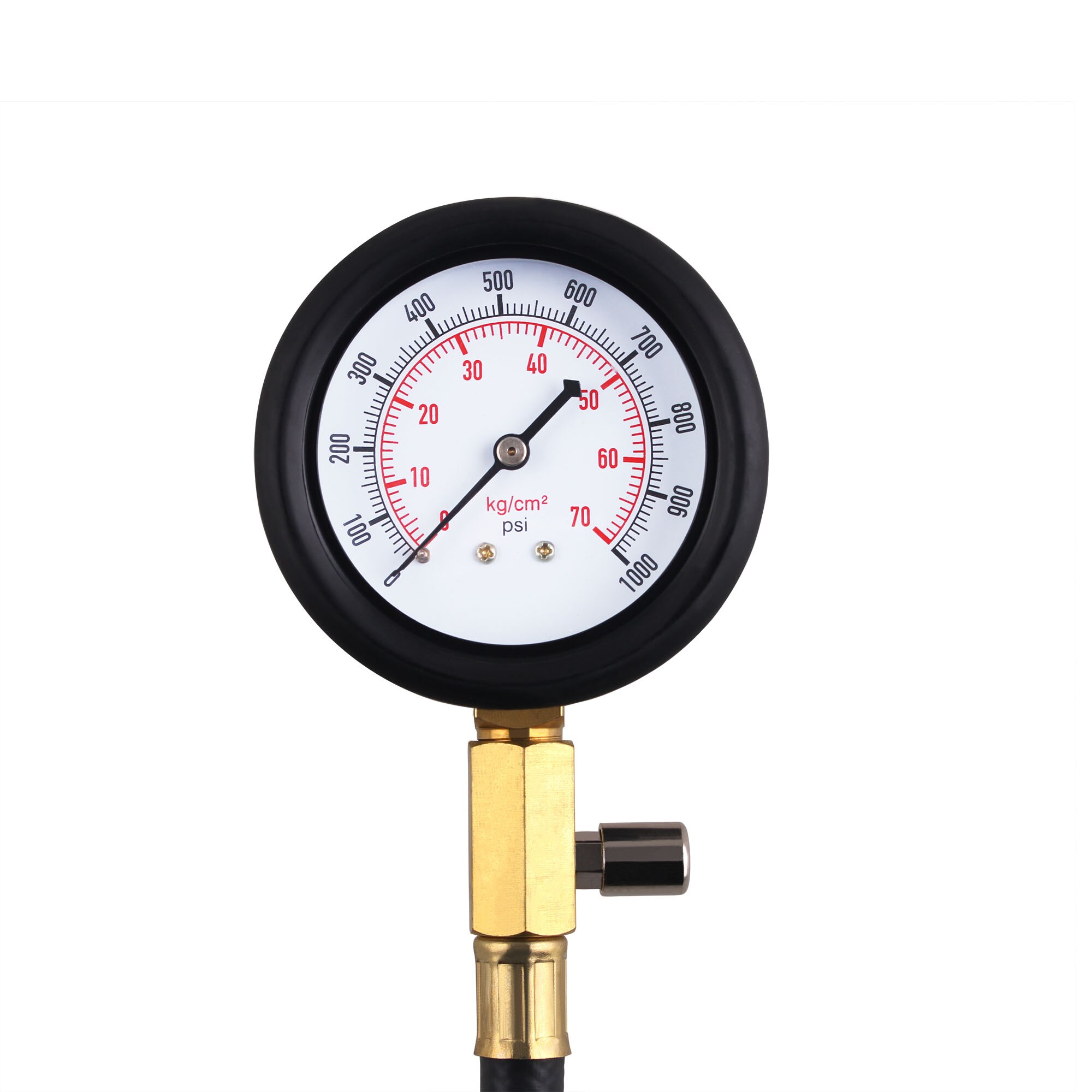 Car Diesel Engine Cylinder Compression Tester Kit 3 inch Pressure Gauge+Adapter Set Fast Connector for Efficient Connection