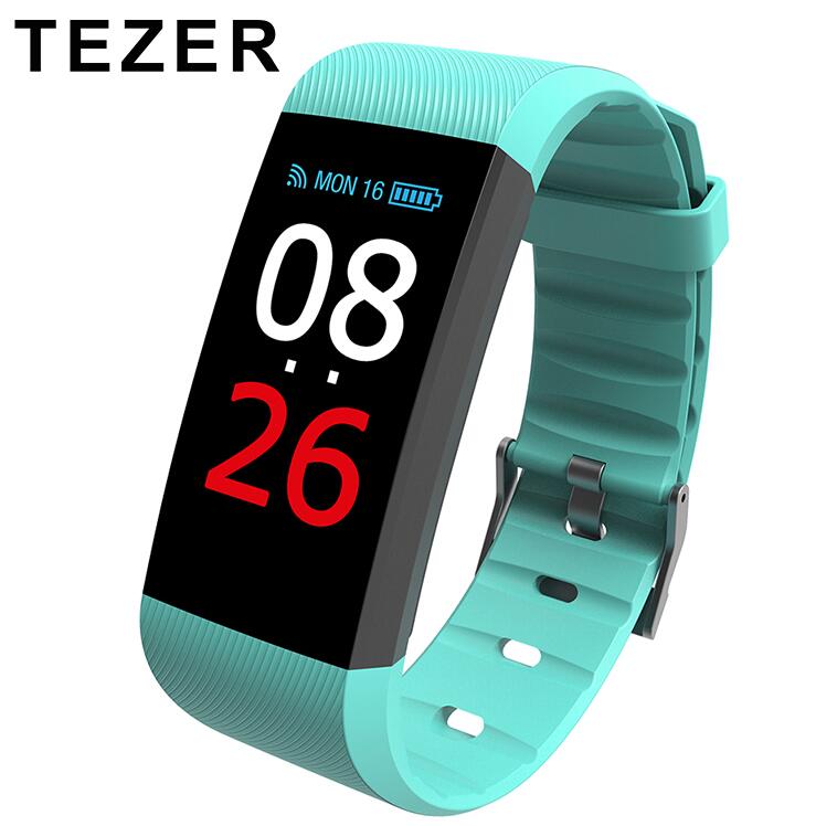 Smartwatch fitness activiteitstracker smartband polsband tezer  r11 waterdicht  ip67 intelligente armband voor android en ios: Paars
