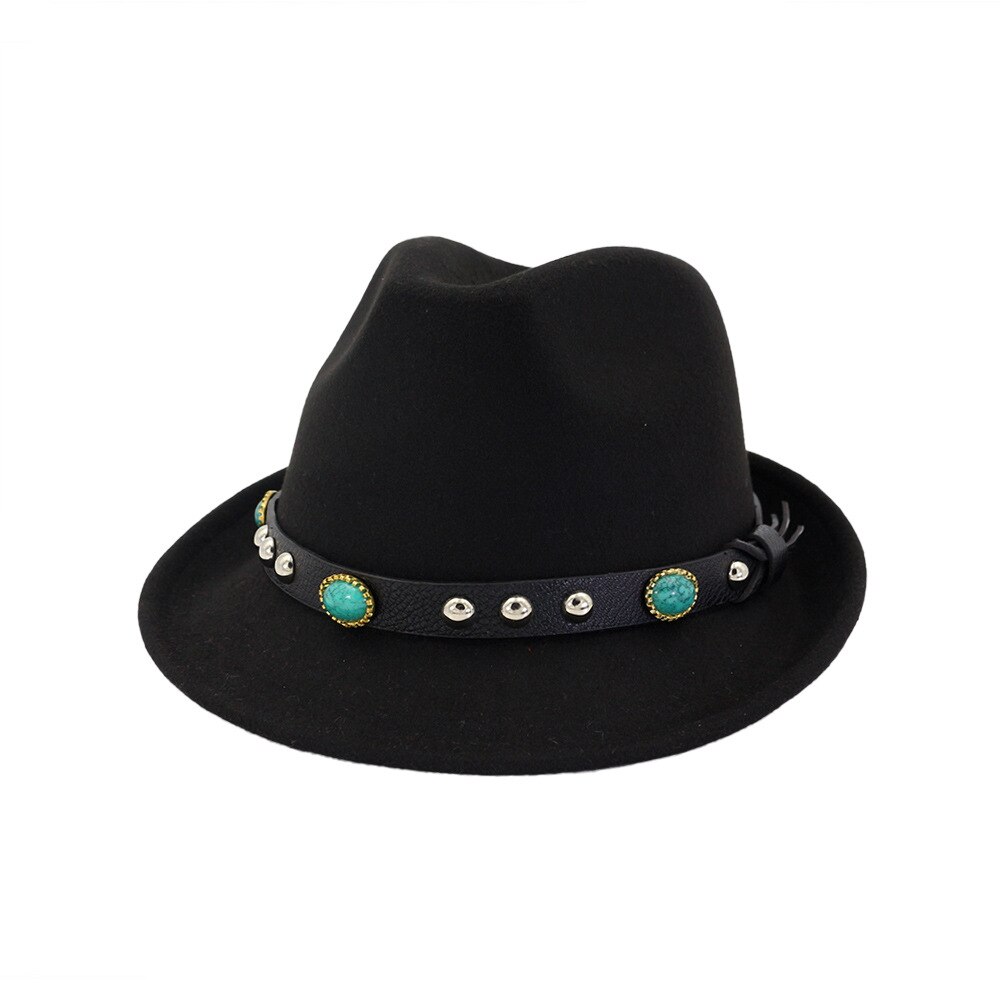 Sombrero de vaquero occidental informal clásico para hombre, gorra de ala ancha enrollada, Sombrero ecuestre de Jazz con correa de cinta