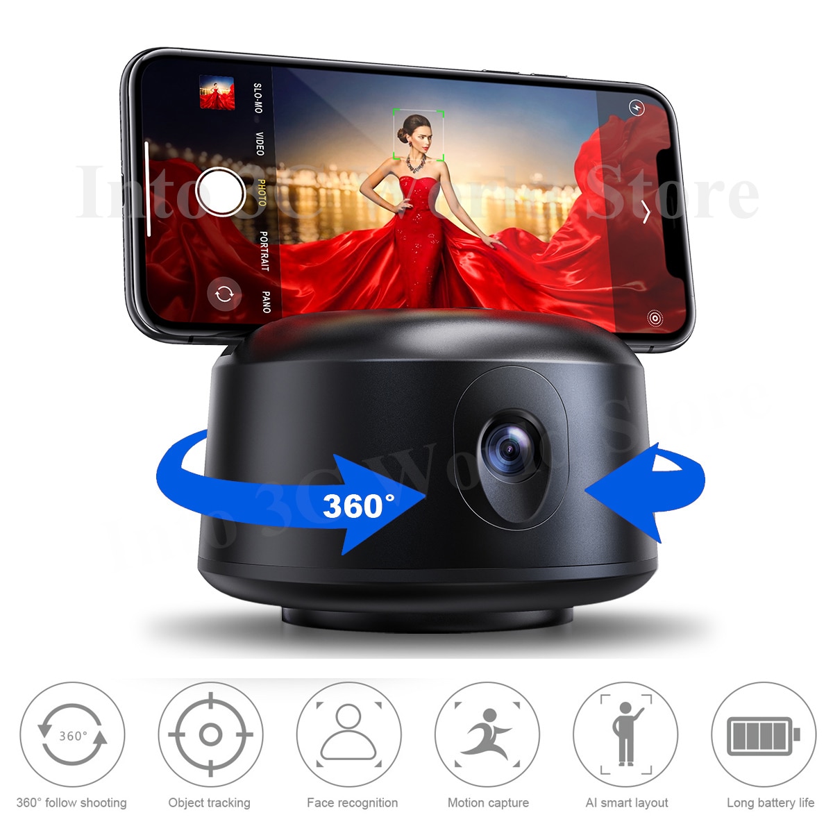 Selfie Auto Tracking Smart Schießen Halter 360-grad Rotation Telefon stehen Auto Gesicht Selfie Stick für Telefon Tablet Kamera stativ