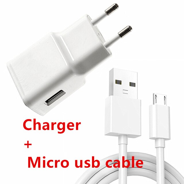 For Samsung Feel 2 A51 A50 A52 A21S A12 A91 S8 S9 A71 S9 S8 S10 S20 S21 Phone charger Adaptive fast Charging EU USB Charge Cable: Micro USB Charger
