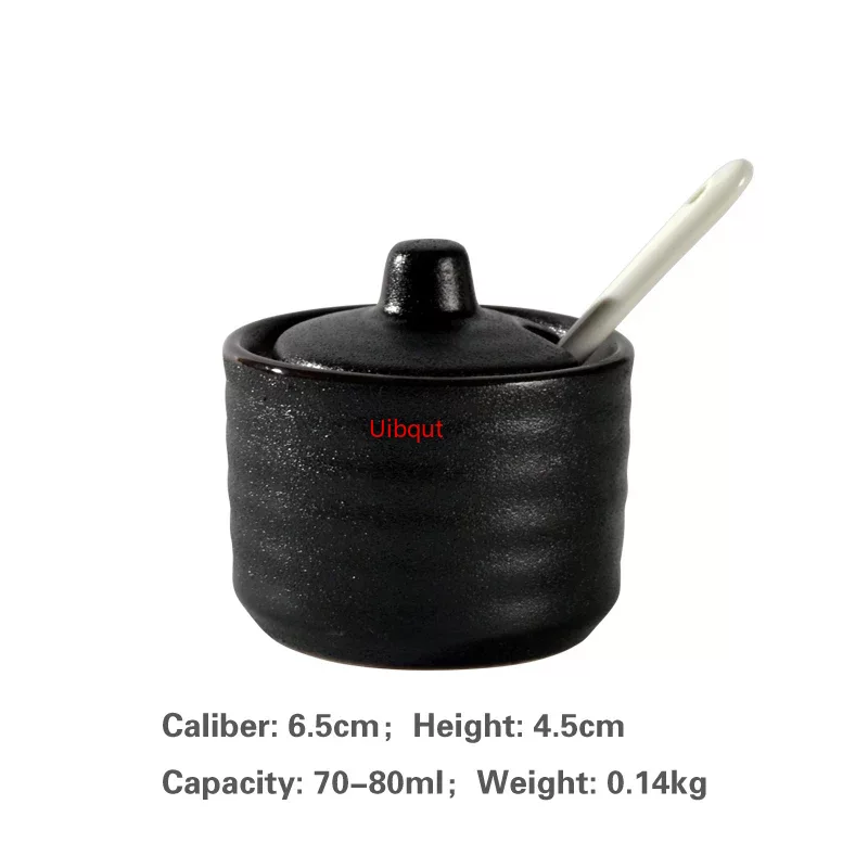 Japanische Panzer kreative Gewürz Dosis Keramik Gewürz Panzer Küchen geschirr Aufbewahrung flaschen und Gläser Flasche Glasflasche Gläser: Braun